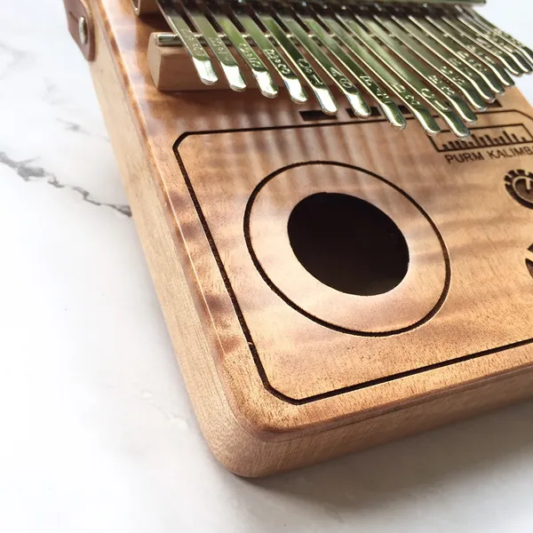 Đàn Kalimba 17 Phím Gỗ Mahogany Radio Purm KaLinh