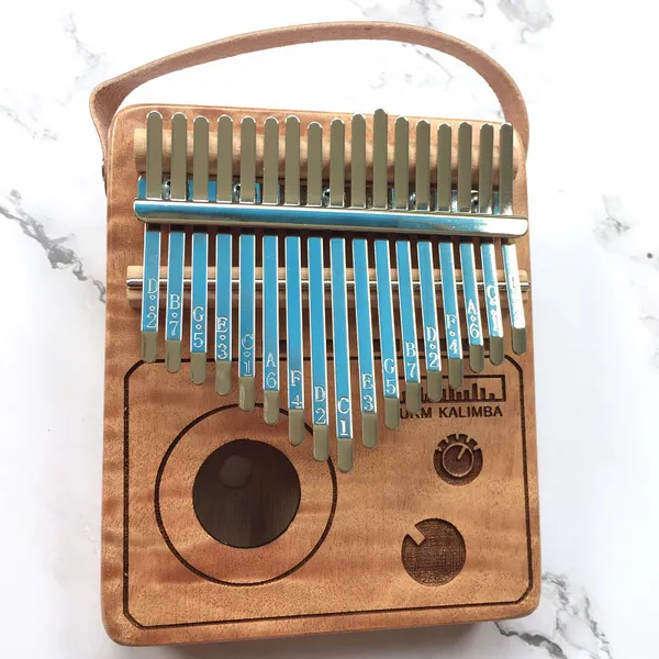 Đàn Kalimba 17 Phím Gỗ Mahogany Radio Purm KaLinh