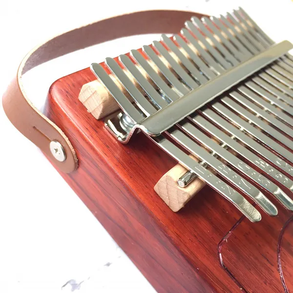 Đàn Kalimba 17 Phím Gỗ Đàn Hương Đỏ Radio Purm KaLinh