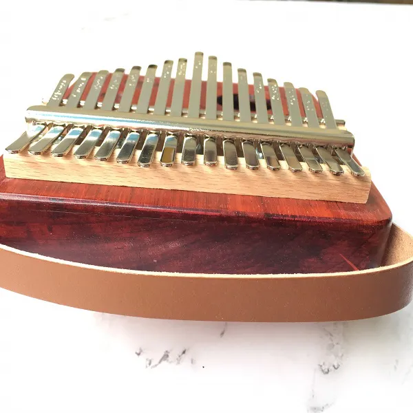 Đàn Kalimba 17 Phím Gỗ Đàn Hương Đỏ Radio Purm KaLinh