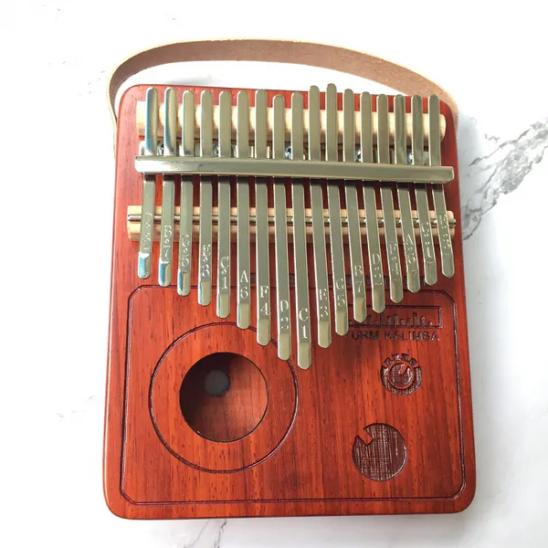 Đàn Kalimba 17 Phím Gỗ Đàn Hương Đỏ Radio Purm KaLinh