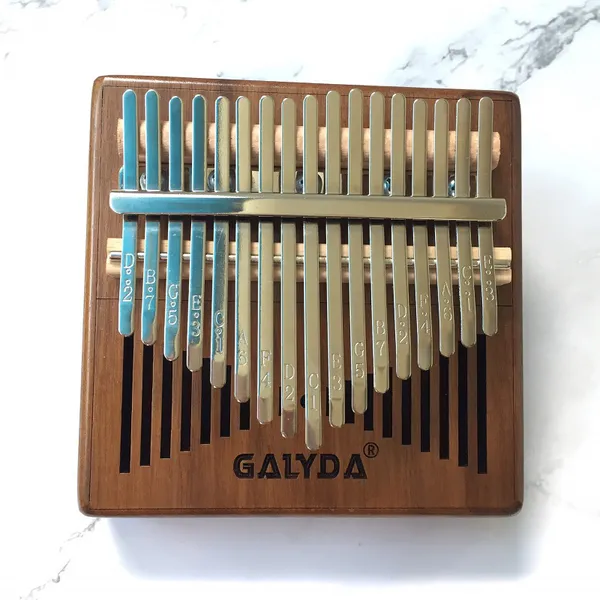 Đàn Kalimba 17 Phím Gỗ Mahogany Radio Nâu KaLinh