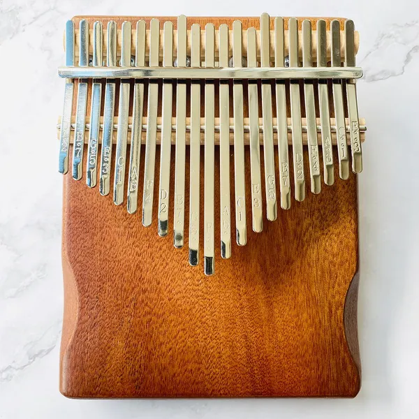 Đàn Kalimba 21 Phím Gỗ Mahogany Nguyên Khối Bo Cạnh KaLinh