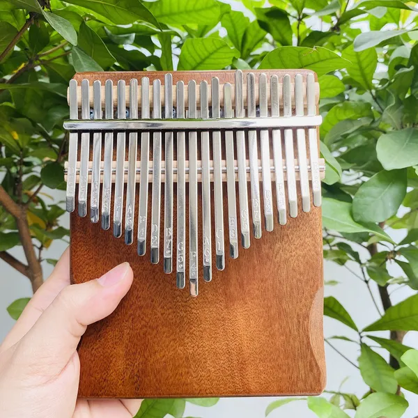 Đàn Kalimba 21 Phím Gỗ Mahogany Nguyên Khối Bo Cạnh KaLinh