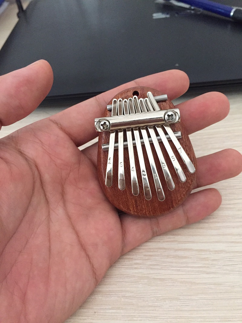 Đàn Kalimba Mini 8 Phím Gỗ Sapele KaLinh Đàn Kalimba Mini 8 Phím Gỗ Sapele KaLinh