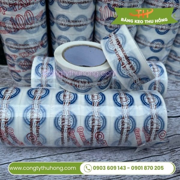 Băng keo in logo dán thùng Băng keo in logo dán thùng