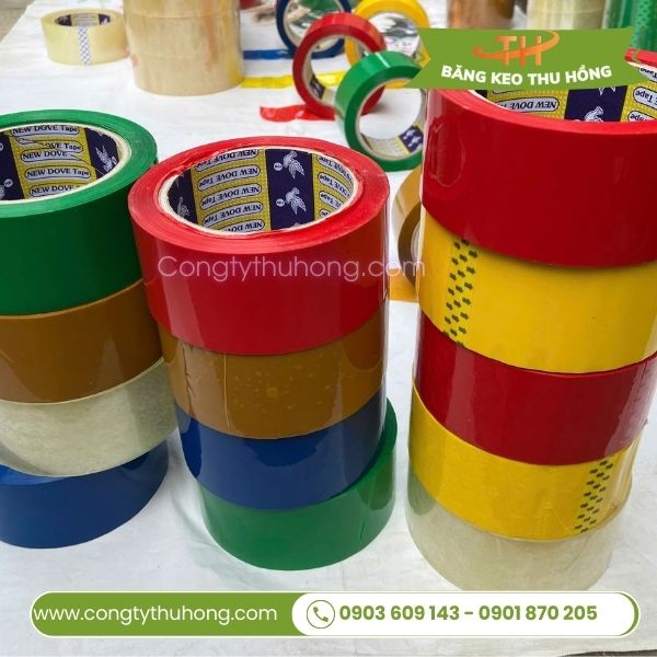 Băng keo đủ màu dán thùng Băng keo đủ màu dán thùng