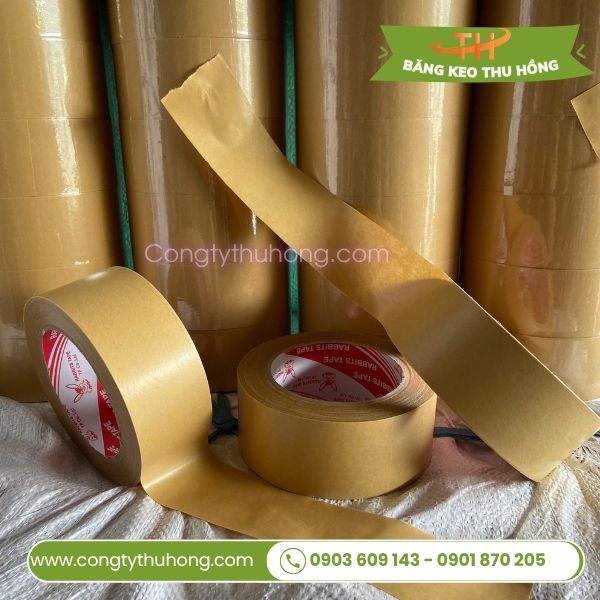 Băng keo giấy da bò nâu bóng Băng keo giấy da bò nâu bóng