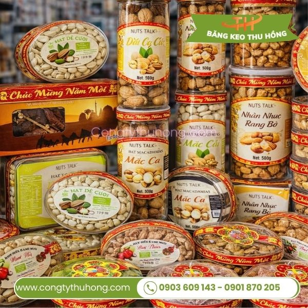 Băng keo chúc mừng năm mới quấn hộp quà thêm nổi bật Băng keo chúc mừng năm mới quấn hộp quà thêm nổi bật