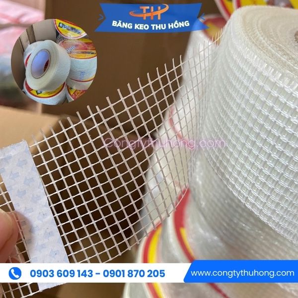 Băng keo lưới sợi thủy tinh thi công trần thạch cao Băng keo lưới sợi thủy tinh thi công trần thạch cao