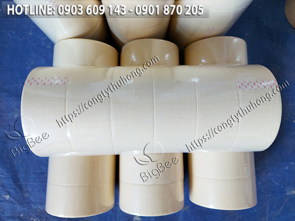 băng keo giấy màu vàng 48mm