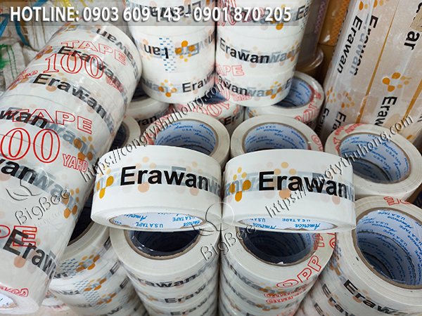 Băng keo có in chữ và logo