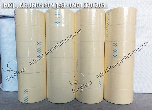 Băng keo giấy màu vàng 4f8