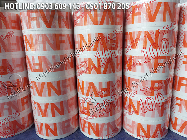 Băng keo in hình logo, in chữ tại Tp.HCM