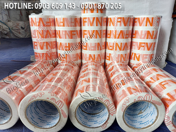 Cung cấp băng keo in hình logo, in chữ tại Tp.HCM