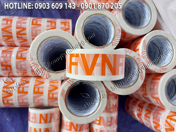 Băng keo in hình logo, in chữ tại Tp.HCM