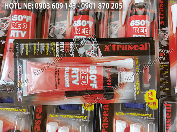 phân phối keo làm ron X'Traseal 650F Red RTV dạng tuýp