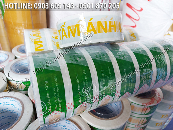 Băng keo in hình logo, in chữ tại Tp.HCM