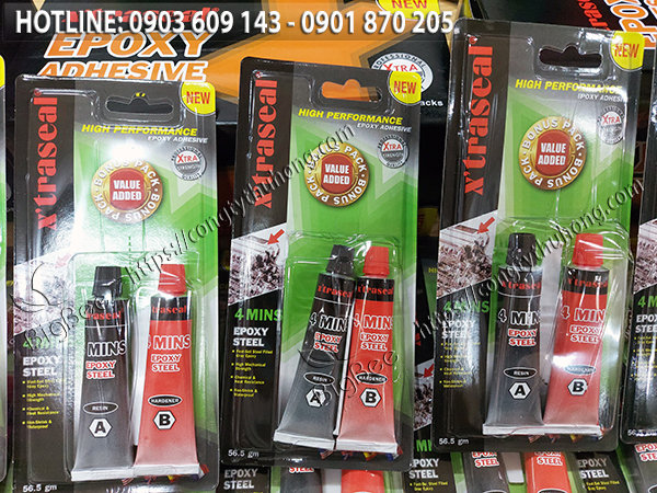 keo dán Epoxy 2 thành phần A B chính hiệu X’Traseal
