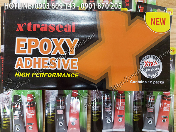 keo dán Epoxy 2 thành phần A B chính hiệu X’Traseal