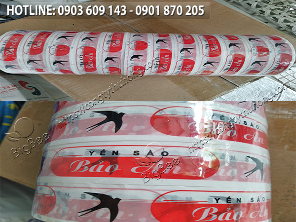 băng keo in logo in chữ tạo nét đặc trưng cho thương hiệu