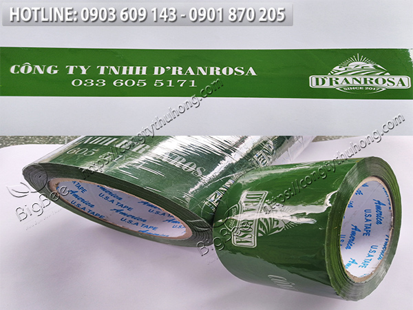 băng keo in logo in chữ và cấu tạo