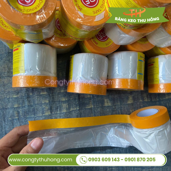 Băng keo nilon che sơn khổ 30cm Băng keo nilon che sơn khổ 30cm