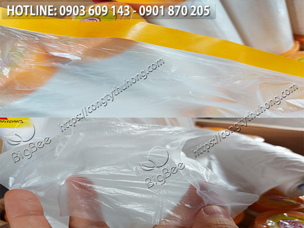 Hình ảnh phần băng keo giấy và màng nilon của băng dính che sơn Hình ảnh phần băng keo giấy và màng nilon của băng dính che sơn