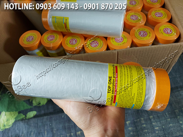 Băng dính che sơn nilon chống thấm Top One tại kho sỉ Thu Hồng Băng dính che sơn nilon chống thấm Top One tại kho sỉ Thu Hồng