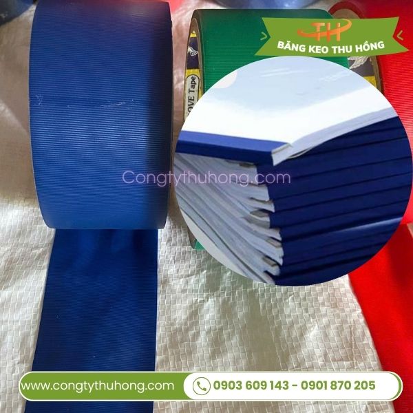 Băng keo simili màu xanh dương khổ rộng 4.8cm Băng keo simili màu xanh dương khổ rộng 4.8cm