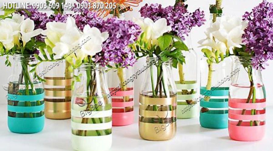 Băng dính trang trí lọ hoa Băng dính trang trí lọ hoa