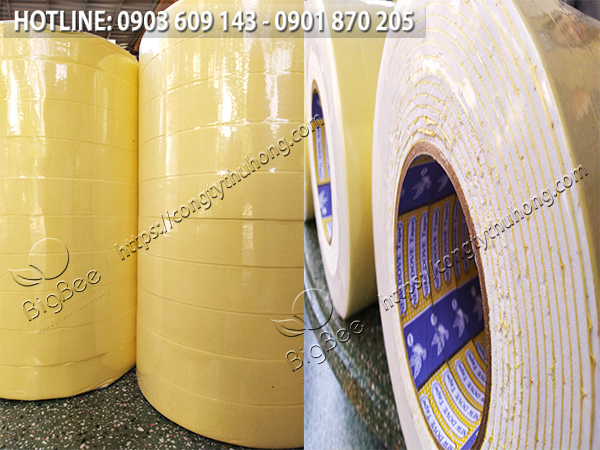 băng keo 2 mặt xốp mềm màu trắng 2f4