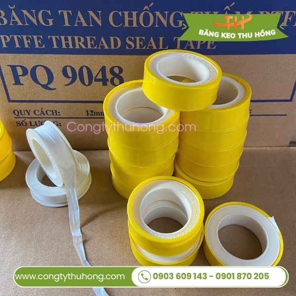 Băng keo lụa quấn ống nước PQ 9048 vỏ vàng Băng keo lụa quấn ống nước PQ 9048 vỏ vàng