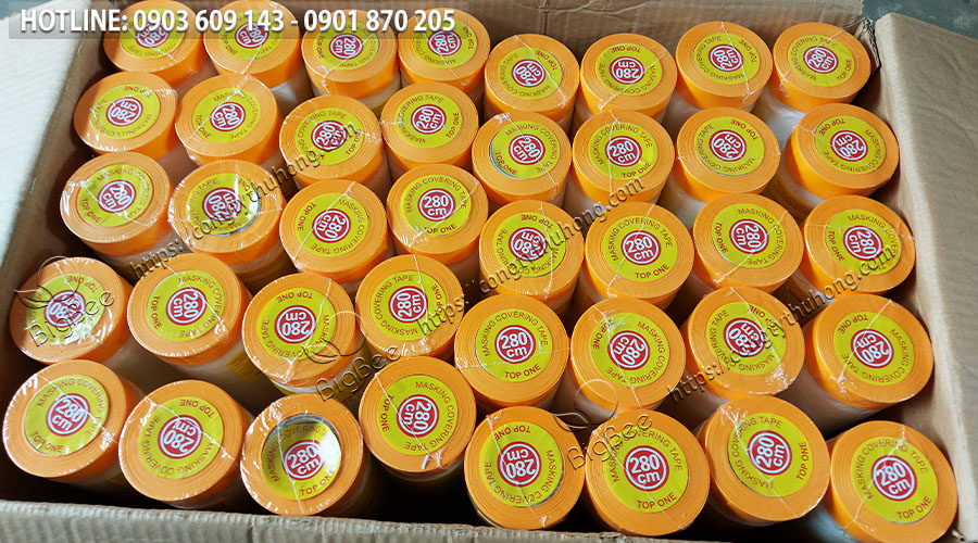 Băng keo che sơn nilon chất lượng, màng nilon che bụi giá sỉ rẻ Băng keo che sơn nilon chất lượng, màng nilon che bụi giá sỉ rẻ