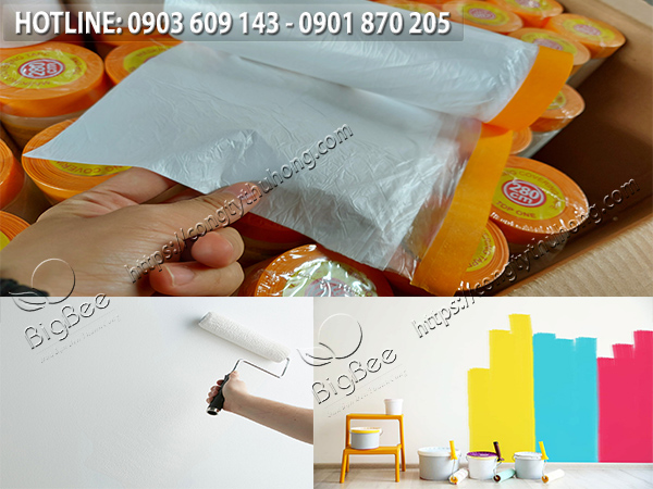 Băng keo che sơn, giải pháp sơn tường đẹp Băng keo che sơn, giải pháp sơn tường đẹp