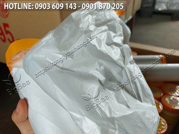 Màng nilon trên băng keo che sơn Màng nilon trên băng keo che sơn