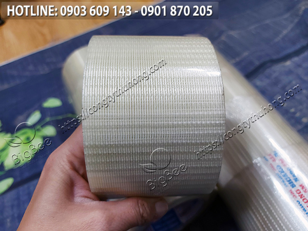 băng keo cường lực sợi thủy tinh khổ 75mm 3