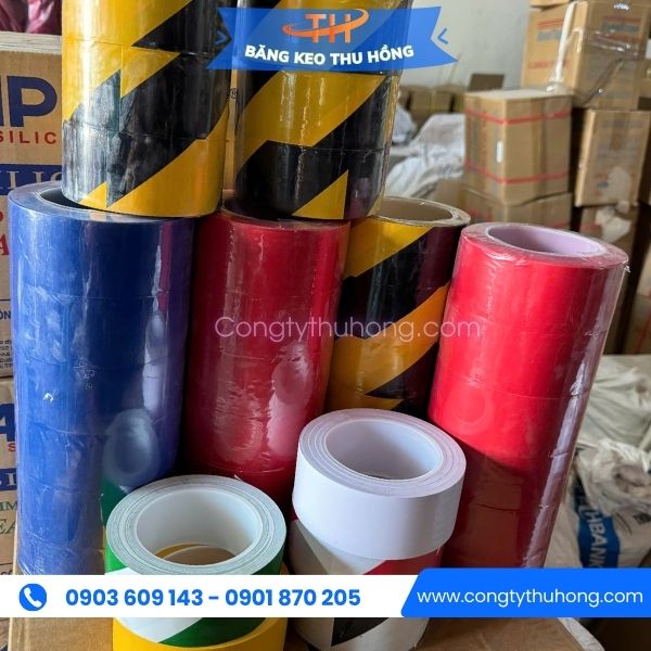 Băng keo dán nền cảnh báo đủ màu tại Thu Hồng Băng keo dán nền cảnh báo đủ màu tại Thu Hồng