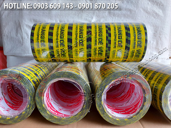 băng keo dán thùng hàng dễ vỡ giá sỉ rẻ