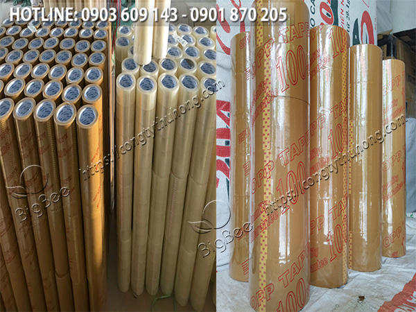 băng keo dán thùng trong đục giá sỉ 6