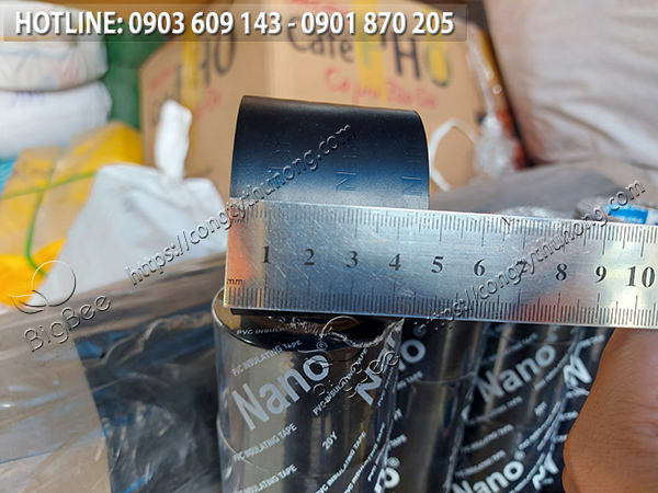 Bản rộng băng keo điện nano đủ 5f đảm bảo cho công việc cần sử dụng Bản rộng băng keo điện nano đủ 5f đảm bảo cho công việc cần sử dụng