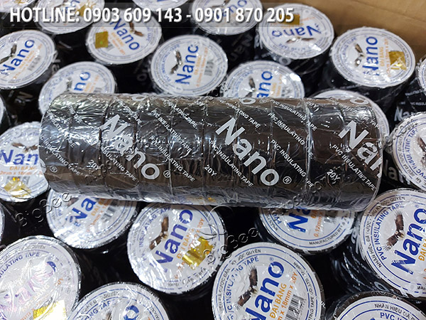 Băng keo điện nano 20y Đại Bàng đóng cây 10 cuộn Băng keo điện nano 20y Đại Bàng đóng cây 10 cuộn