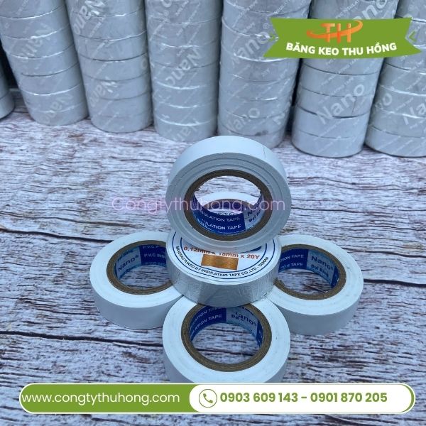 Băng keo điện nano màu trắng Băng keo điện nano màu trắng