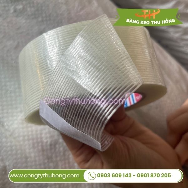 Băng keo sợi thủy tinh gia cố hàng nặng 1 sọc Băng keo sợi thủy tinh gia cố hàng nặng 1 sọc