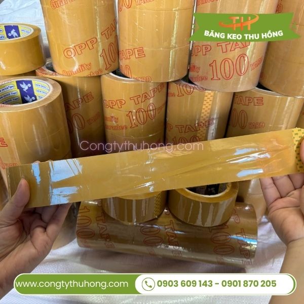 Băng keo đục dán thùng có độ dai chắc, bám dính cao Băng keo đục dán thùng có độ dai chắc, bám dính cao