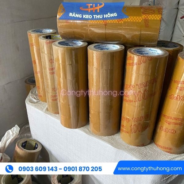 Băng keo đục dán thùng chất lượng 1 cây/ 6 cuộn 4f8( loại thông dụng nhất) Băng keo đục dán thùng chất lượng 1 cây/ 6 cuộn 4f8( loại thông dụng nhất)