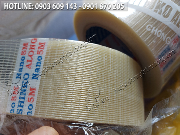 băng keo gân sợi thủy tinh chịu nhiệt 2 sọc 1