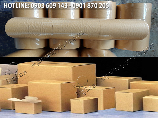 băng keo giấy da bò dán thùng carton