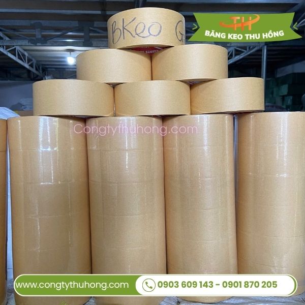 Băng keo giấy da bò 1 cây 5 cuộn 4f8 Băng keo giấy da bò 1 cây 5 cuộn 4f8