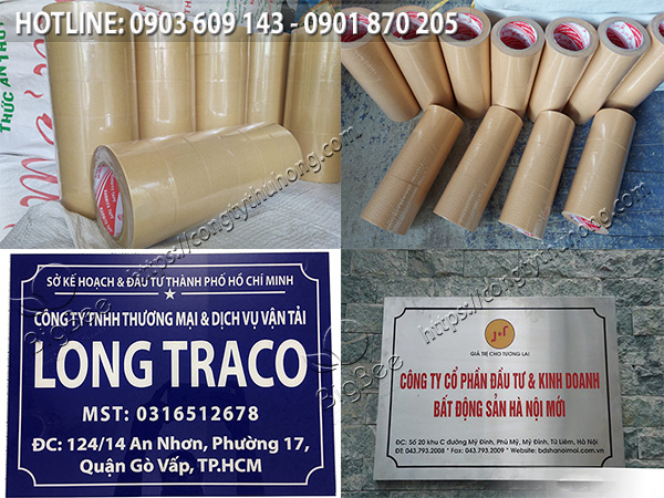 băng keo giấy nâu da bò sử dụng dán biển số nhà 3
